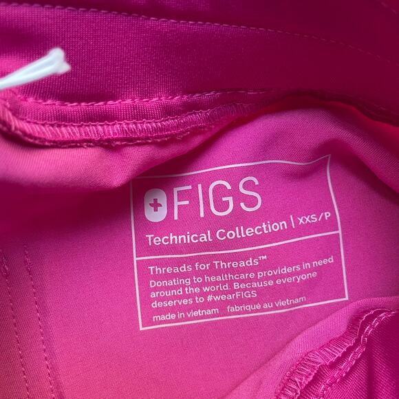 FIGS Zamora Scrub Pants High Waisted Jogger Yoga Waistband Petite Size XXS NEW - Picture 7 of 7